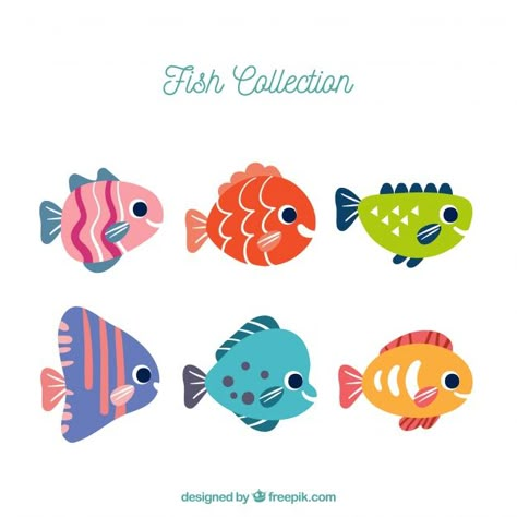 Fish Background, Cricut Stickers, Quiet Book Templates, Bottle Drawing, Fish Clipart, Kids Room Paint, Posca Art, Fish Vector, Cartoon Fish