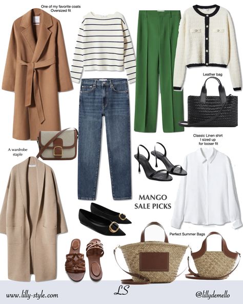 Oversized Camel Coat, Mango Sale, White Wide Leg Jeans, Mango Clothing, European Trip, Tweed Cardigan, Black Ankle Pants, Fitting Room, Green Trousers