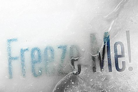 ... Hoping to use a similar technique for a brochure. (Typography in Ice by YouWorkForThem, via Behance) Ice Poster, Ice Design, Winter Typography, Ice Graphic Design, Winter Graphic Design, Ice Typography, Ice Club, Ice Logo, Ice Sports