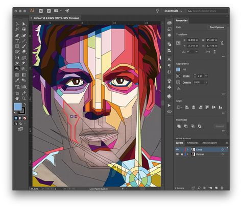 Image Trace Illustrator, Pop Art Tutorial, Portraits Pop Art, Wpap Art, Desain Buklet, Fashion Illustration Watercolor, Pop Art Illustration, Watercolor Fashion, Pop Art Portraits