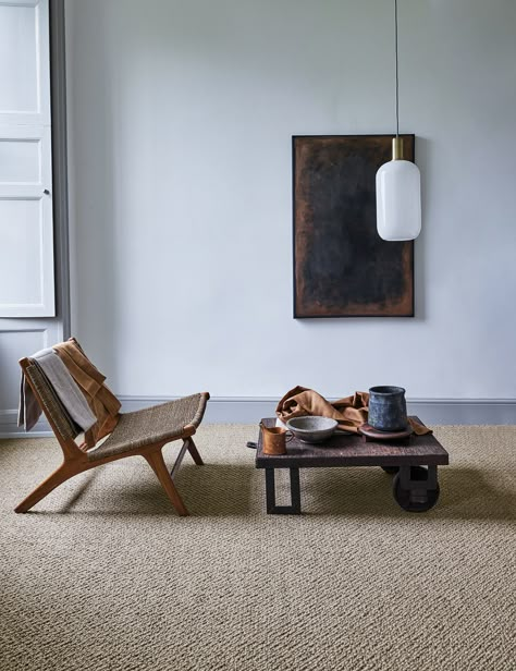 Sisal Flooring Living Room, Sisal Carpet Living Room, Wall To Wall Carpet Ideas, Wool Carpet Bedroom, Living Room Carpet Ideas, Crucial Trading, Rustic Chic Living Room, Sisal Carpet, Textured Carpet