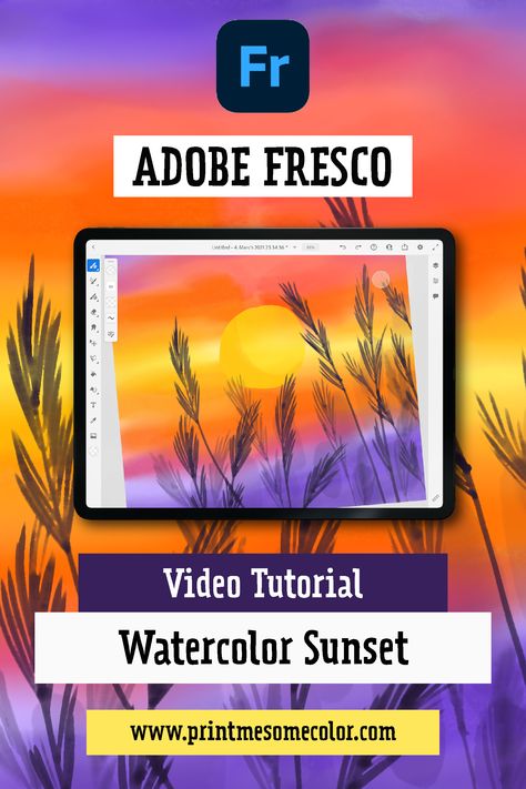 Fresco,adobe fresco,adobe fresco ipad,adobe fresco tutorial,fresco tutorial,live brushes adobe fresco,layer mask fresco,layer mask adobe fresco,adobe fresco for beginners,adobe fresco illustration,adobe fresco watercolor,Fresco tutorial for beginners,adobe tutorial,fresco layer mask,watercolor brush fresco,painting in fresco,procreate alternative,watercolor,frescopainting,painting,watercolor painting in fresco,sunset in fresco,sunset,live brushes Adobe Fresco Art Tutorial, Adobe Fresco Brushes, Procreate Alternative, Adobe Fresco Tutorial, Fresco Illustration, Fresco Adobe, Fresco Painting, Adobe Tutorials, Adobe Fresco