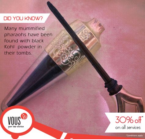 Black Kohl Powder was one of the first cosmetic products to be sold commercially. It held great religious and therapeutic significance for the people in ancient Egypt. ‪#‎VousSalon‬! ‪#‎Beauty‬ ‪#‎SnehaDaftary‬ Ancient Makeup Products, Ancient Makeup, Magic Ideas, Beauty Rules, Kohl Eyeliner, Cosmetic Products, Health Science, Ancient Egypt, Makeup Products