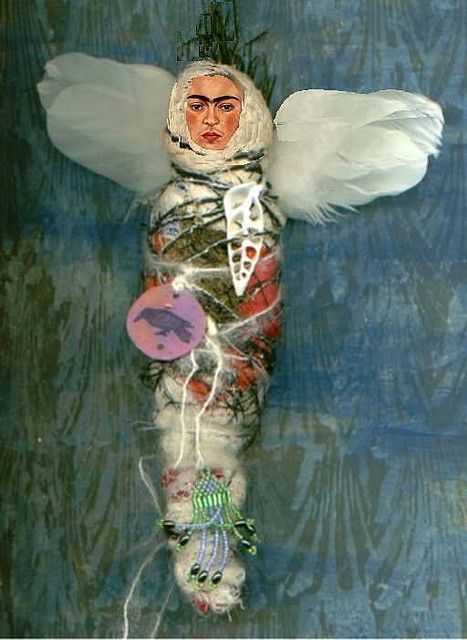 Frida Kahlo ~ the angelic butterfly of creativity and passion that breathes outside of the box!   Julie. Frida Kahlo Diego Rivera, Frida Kahlo Paintings, Kahlo Paintings, Frida Kahlo Portraits, Frida And Diego, Frida Art, Frida Kahlo Art, Spirit Dolls, Diego Rivera