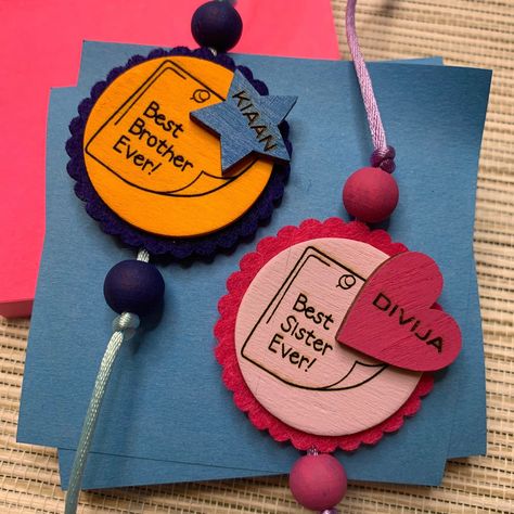 Rakshabandhan Drawing Ideas, Diy Rakhi Handmade Ideas, Clay Rakhi, Rakhi Craft, Rakhi Designs Handmade, Class Artwork, Rakhi 2023, Clay Activity, Handmade Rakhi Designs