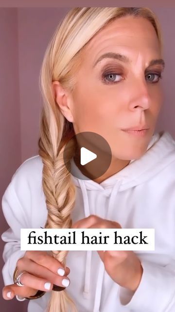 Audrey McClelland on Instagram: "FISHTAIL HAIR HACK 💗 Here’s a cute fishtail hair hack to try! I’m wearing hair extensions, so my hair is longer right now. But this hairstyle works for medium to long hair… and great to do on your hair or your child’s. 💗 . I’m sharing all my favorite hair products in my stories and highlights!  . #hairdo #braidideas #braidinspo #braidinspiration #braid #simplehairstyles #simplehair #simplehairstyle #easyhairstyles #easyhairstyle #easyhairstylesforgirls #cutehairstyles #cutehair #hairvideo #hairideas #hairinspo #hairinspiration #hairvideos #hairidea #schoolhairstyles #schoolhair #hairstyles #hair #hairstyle #hairtutorial #hairtutorials #fishtailbraid" Side Swept Braided Hairstyles, Fishtail Braid Hack, How To Do Fishtail Braid, Fishtail Hack, Fake Fishtail Braid, Fish Tail Hairstyles, Fishtail Braid How To, Easy Fishtail Braid, Fishtail Hair