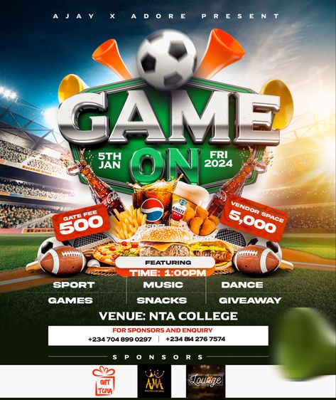 Event flyer design Football Event Poster, Sport Festival Poster, Game Flyer Design, Sport Banner Design, Football Flyer Design, Pubmats Ideas, School Event Flyer, Page Background Design, Conference Poster Template