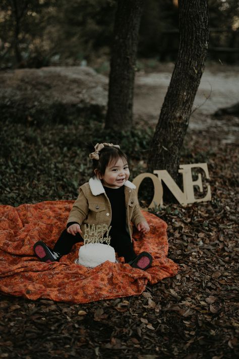 Fall 1 Year Photoshoot, Fall Birthday Shoot, First Bday Photoshoot, Fall Baby Birthday, Woodland Creatures Birthday, Old Halloween Photos, 1st Bday Photoshoot, First Birthday Pics, Name Ceremony