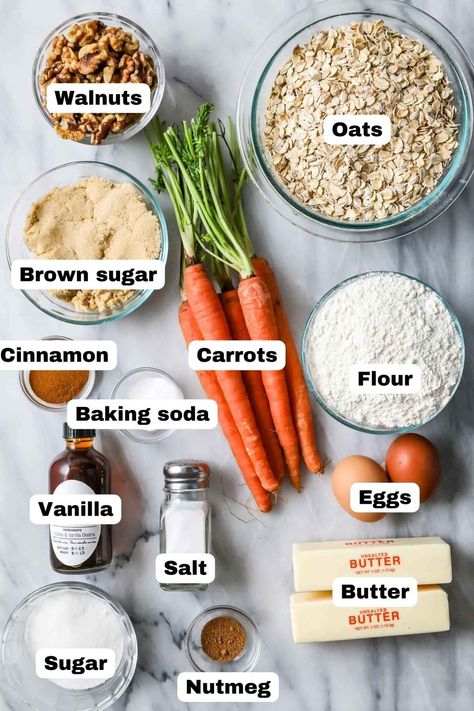 Cinnamon Carrots, Whole Cake, Carrot Cookies, Carrot Cake Oatmeal, Carrot Cake Cookies, With Cream Cheese Frosting, Baking Flour, Oatmeal Cookies, Cheese Frosting