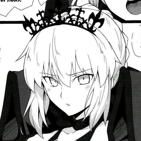 Fate Manga Icons, Saber Alter Pfp, Saber Alter Wallpapers, Saber Alter Icon, Saber Pfp, Fate Pfp, Haiyore Nyaruko San, Saber Alter, Scathach Fate