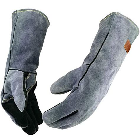 WZQH 16 Inches,932℉,Leather Forge Welding Gloves, with Ke... https://smile.amazon.com/dp/B07RX7TNBY/ref=cm_sw_r_pi_dp_U_x_cClWDbTMNPRBD Grill Fireplace, Flux Core Welding, Oven Fireplace, Welding Gear, Welding Gloves, Tig Welder, Bbq Gloves, Heat Resistant Gloves, Mig Welding