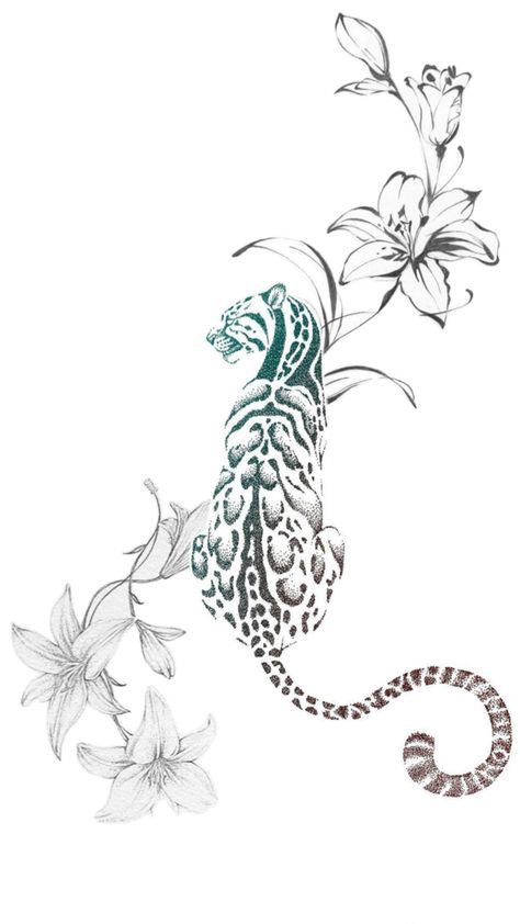 Leopard Tattoos, Petit Tattoo, Muster Tattoos, Inspiration Tattoos, Tattoo Feminina, Tiger Tattoo, Flower Tattoo Designs, Dope Tattoos, Simplistic Tattoos