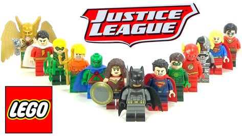 justice league lego Lego Justice League, Lego Super Heroes, Lego Minifigures, Super Heroes, Justice League, Mini Figures, Lego, Flash, Gaming Logos