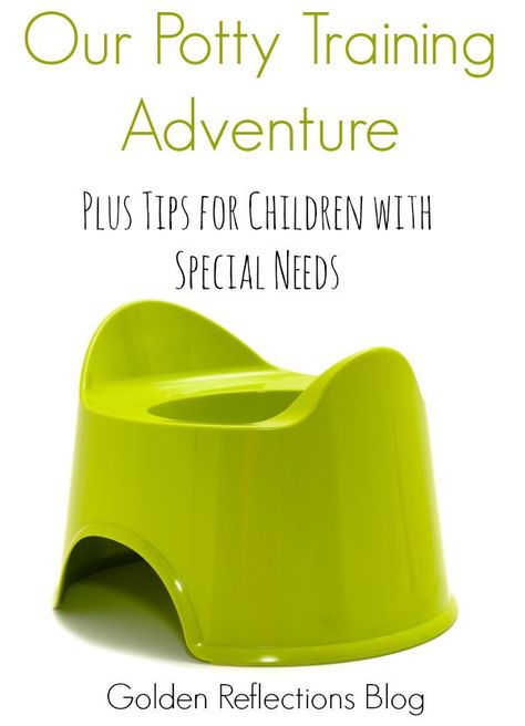 One mom's potty training adventure and tips, plus ideas on potty training children with special needs. www.GoldenReflectionsBlog.com Night Potty Training, Potty Training Guide, Baby Bank, How To Potty Train, Potty Training Girls, Toddler Potty, Potty Training Boys, Starting Potty Training, Toddler Potty Training