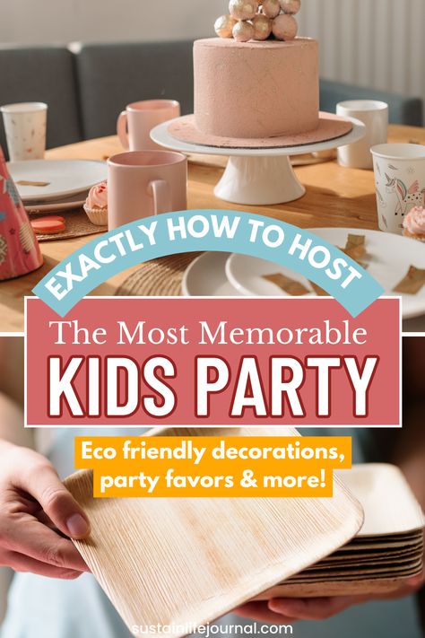 Who says eco-friendly parties are boring? Discover our fantastic collection of sustainable kids' party ideas, eco-friendly birthday party tips, and plastic-free celebration ideas. Your kids will have a blast while you make a difference for our planet! 🌍 Follow along for more going zero waste tips! 👉 Recycle Birthday Party, Kids Drinks Party, Eco Friendly Birthday Party, Sustainable Living Diy, Kids Party Gift, Minimalist Kids, Eco Friendly Kids, Eco Kids, Childhood Dream