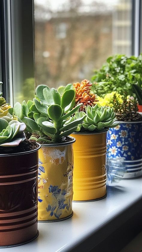 Transform recycled containers into beautiful, eco-friendly planters with this easy DIY project! Perfect for upcycling cans, jars, or plastic containers, these planters add a touch of sustainability to your garden or indoor space. Great for growing herbs, succulents, or flowers while reducing waste. 🌿♻️ #UpcycledPlanters #RecycledContainers #DIYGardening #EcoFriendlyLiving Recycled Containers, Eco Friendly Living, Diy Planters, Growing Herbs, Plastic Containers, Everyday Items, Easy Diy Projects, Diy Garden, Easy Diy