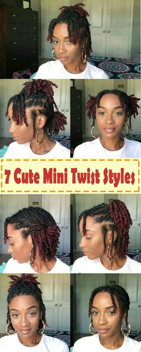 Natural Twist Styles, Big Chop Natural Hair, Twisted Hair, Updo Tutorial, Protective Hairstyles For Natural Hair, Natural Hair Twists, Natural Hairstyles For Kids, Twist Styles, Mini Twists