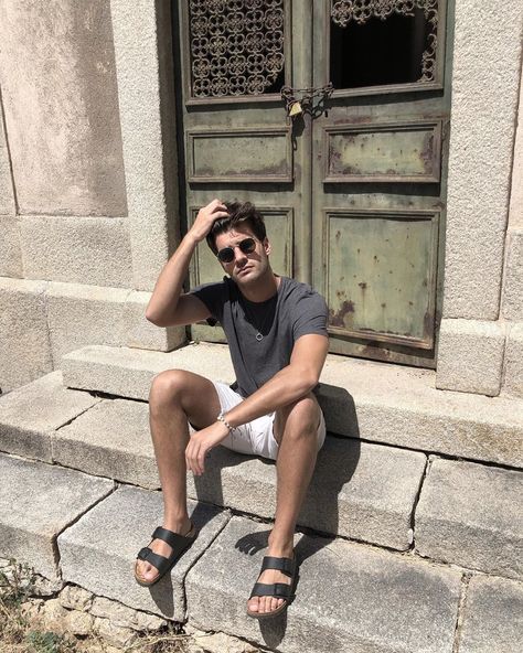 Tried to smile but the air is so heavy and dry Black Birkenstocks Outfit, Men Birkenstock Outfit, Mens Birkenstocks Outfit, Birkenstock Outfit Men, Birkenstock Outfit Summer, Birkenstock Fashion, Birkenstock Sandals Outfit, Men Birkenstock, Birkenstock Outfit