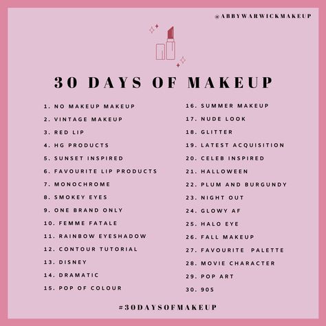 Abby Warwick makeup challenge. #cover #instagram #post 30 Days Of Makeup Challenge, Makeup Account Names Ideas For Instagram, Makeup Artist Hashtags Instagram, Makeup Challenge Ideas 30 Day, Tips For Makeup Artists, Makeup Post Ideas Instagram, All About Makeup, Make Up Artist Bio Instagram, Make Up Name List