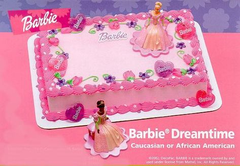 Barbie Birthday Sheet Cake, Barbie Sheet Cake, Barbie Birthday Invitations, Slab Cake, Barbie Birthday Cake, Bakery Crafts, 25th Birthday Cakes, Birthday Sheet Cakes, Candy Bar Party