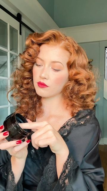 50s Curls, Old Hollywood Hairstyles, Old Hollywood Hair, Vintage Curls, 50s Hairstyles, Hollywood Hair, Hollywood Film, Dream Hair, Hair Transformation