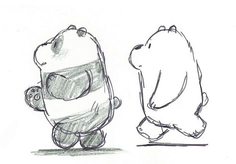 Bear Sketch, Hello People, Bear Drawing, Cartoon Sketches, We Bear, Easy Doodle Art, We Bare Bears, Bare Bears, Bear Art