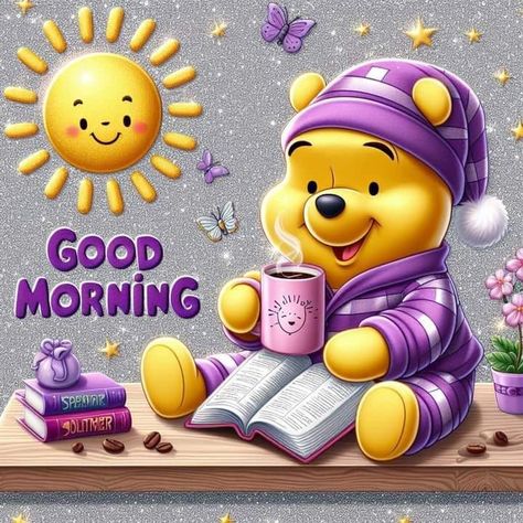 Baby Winnie The Pooh Good Morning Quote Pooh Good Morning, Baby Winnie The Pooh, Good Morning Facebook, Good Morning Hug, Good Morning Wishes Gif, Good Night Funny, Good Morning Greeting Cards, Good Morning Funny Pictures, Winnie The Pooh Pictures