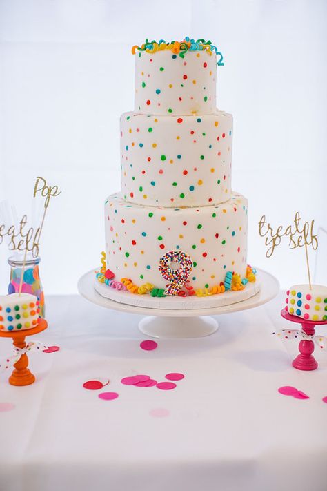 Birthday Cake Kids Boys, Polka Dot Birthday Party, Birthday Blast, Confetti Birthday Party, Polka Dot Birthday, Polka Dot Party, Confetti Birthday, Confetti Party, Rainbow Birthday