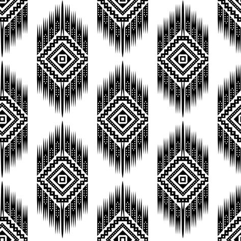 Black and white ethnic geometric seamless pattern, geometric kilim traditional ornament backdrop pattern, Textile print pattern design illustration allover repeat background Ornament Backdrop, Pattern Batik, Print Pattern Design, Pattern Design Illustration, Judy Niemeyer Quilts, Ethnic Pattern Design, Judy Niemeyer, Geometric Seamless Pattern, Traditional Ornaments