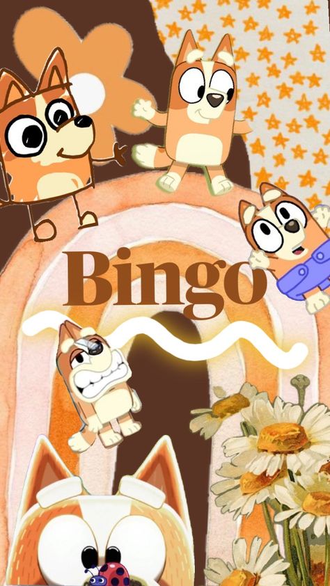 #bingo #bingoheeler #bingoaesthetic Bingo Background, Bingo Wallpaper, Bluey Wallpapers, Bingo Pictures, Jesus 2024, Blue Thanksgiving, Wallpaper Preppy, Bingo Funny, Puppy Sketch