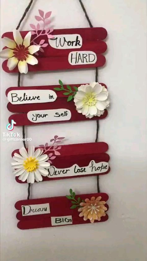 Folding Origami, Paper Wall Hanging, Diy Balloon, Handmade Paper Crafts, Popsicle Stick Crafts, Diy Paper Crafts Decoration, Diy Crafts Paper Flowers, Diy Crafts For Kids Easy, Flower Diy Crafts