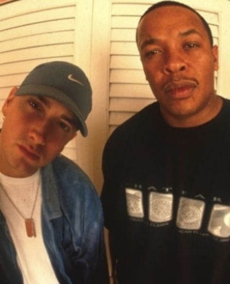 Eminem & Dr. Dre😍 Eminem 2022, Eminem Curtain Call, Eminem Dr Dre, 90s Rap Aesthetic, Black Love Movies, Eminem Videos, 90s Rappers, Eminem Quotes, Eminem Photos