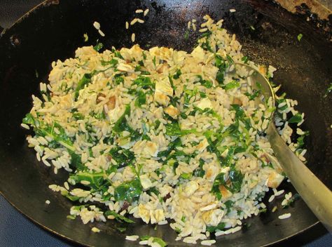 Swiss Chard Fried Rice Brown Rice Recipe, Steak And Rice, Swiss Chard Recipes, Recipe Rice, Swiss Steak, Chard Recipes, Stir Fry Rice, Rice Casserole Recipes, Brown Rice Recipes