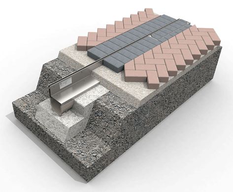 Channel Drain, Landscape Diagram, Exterior Lighting Design, Landscape Drainage, Landscape And Urbanism Architecture, Urban Design Graphics, Paving Design, Residential Building Design, Sustainable Landscaping