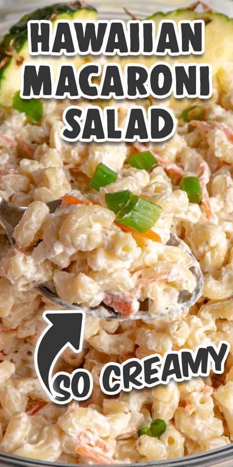 Hawaiian Cabbage Salad, Hawaiian Macaroni Potato Salad, Easy Hawaiian Macaroni Salad, Hawaii Macaroni Salad, Hawaii Salad, Hawaiian Potato Salad, Hawaiian Macaroni Salad Recipe, Cast Iron Recipes Dinner, Hawaiian Salad