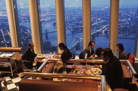 Windows on the World restaurant, WTC, NYC Windows On The World, World Trade Center Nyc, North Tower, One World Trade Center, Restaurant New York, Trade Centre, Twin Towers, Magnum Photos, City That Never Sleeps