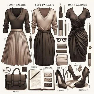 (3) I asked AI to create a Soft Dramatic capsule wardrobe. What do you think? : SoftDramatics Dramatic Capsule Wardrobe, Soft Academia Aesthetic Outfits, Sc Outfits, Soft Academia Aesthetic, Sets Outfit, Soft Dramatic, Teacher Wardrobe, Core Wardrobe, Wardrobe Sets