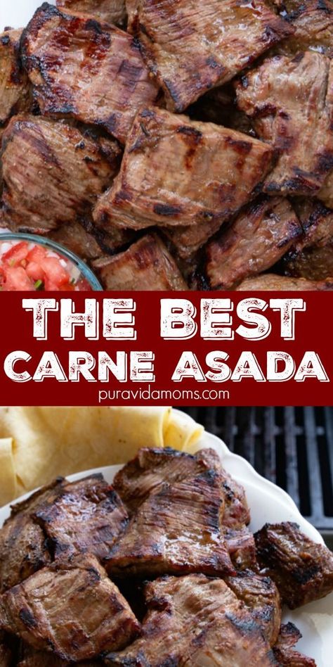 This authentic carne asada recipe is the best grilled beef on the planet. Flank steak, skirt steak- either works for an amazing beef marinade! Easy carne asada recipe, homemade carne asada Skirt Steak Recipes Marinade, Marinade Carne Asada, Carna Asada, Authentic Carne Asada Recipe, Carne Asada Recipes Marinade, Carne Asada Recipe, Carne Asada Marinade, Carne Asada Recipes, Skirt Steak Recipes