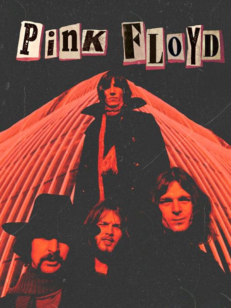 red, aesthetic, Pink Floyd, rock, Pink Floyd Band Poster, Vintage Posters Pink, Pink Floyd Poster Art, Punk Poster Design, Poster Pink Floyd, Bands Posters, Rocker Aesthetic, College Poster, Half Tone