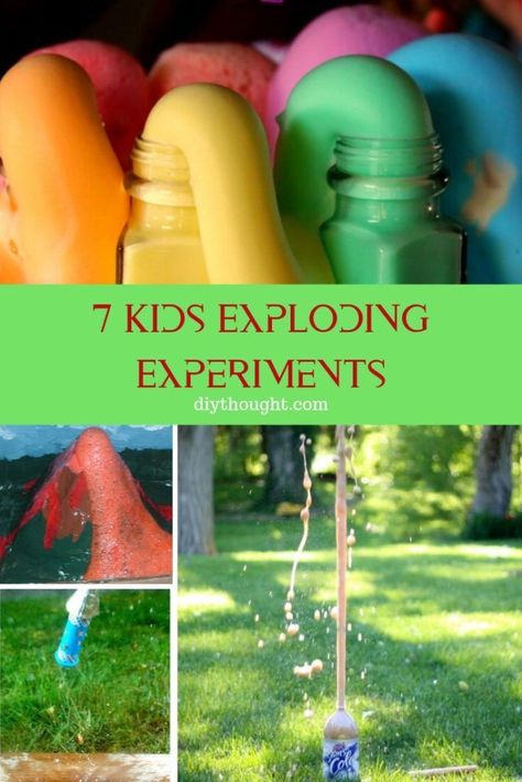 7 Kids Exploding Experiments. Ivory Soap Experiment, Experiments For Preschoolers, Steam Experiments, Pre-k Science, Science Experiments For Preschoolers, Rockets For Kids, Kid Experiments, Science Activities For Kids, Diy Home Decor Ideas