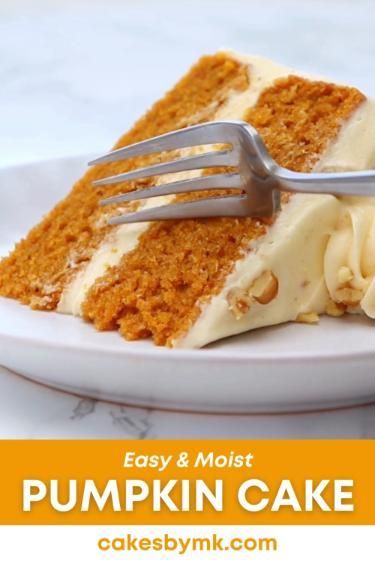 This super moist and easy pumpkin cake recipe is full of spiced pumpkin goodness, with a tender crumb that melts in your mouth. To make it even better, it’s topped with a cinnamon spiked cream cheese frosting that really takes this cake to another level! Pumpkin Cake Recipes Easy, Cakes By Mk, Easy Pumpkin Cake, Pumpkin Coffee Cake Recipes, Moist Pumpkin Cake, Pumpkin Spice Cake Recipe, Moist Spice Cake, Pumpkin Cake Recipe, Pumpkin Cake Easy