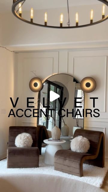 Summer Willis on Instagram: "Comment “VELVET123” and I’ll send you the link to these gorgeous brown velvet accent chairs. 

These brown chocolate accent chairs really are beautiful! Heavy, great quality, comfy and super soft. I love the color and the way they warmed up my home. 🤎

🤎 Comment LTK to shop my reels LTK 
🤎 Comment AMAZON to shop my home Amazon 
🤎 Comment WALMART to shop my Walmart Finds 
🤎Comment ART to shop my art. 

#velvetchairs #accentchairs #brownvelvet #homestylingideas #livingroomstyling #modernchairs #amazonhome #walmarthome #cozyroom #homedecor #simpledecor #minimaldecor #accentchairs #brownvelvet #modernaccentchair #modernfurniture #livingroomstyle" Velvet Accent Chairs, Walmart Home, Walmart Finds, Velvet Accent Chair, Brown Chocolate, Velvet Accents, Modern Organic, Modern Accent Chair, Minimal Decor