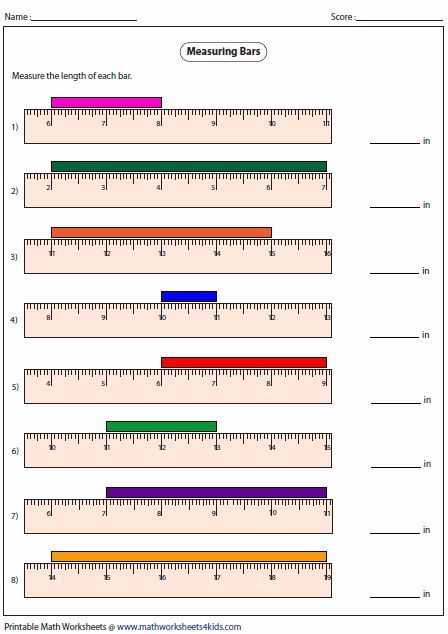 Reading A Tape Measure Worksheet Measuring Mass, Measurement Worksheets, Measuring Length, First Grade Math Worksheets, Math Sheets, Math Measurement, Free Preschool Worksheets, Math Work, Second Grade Math