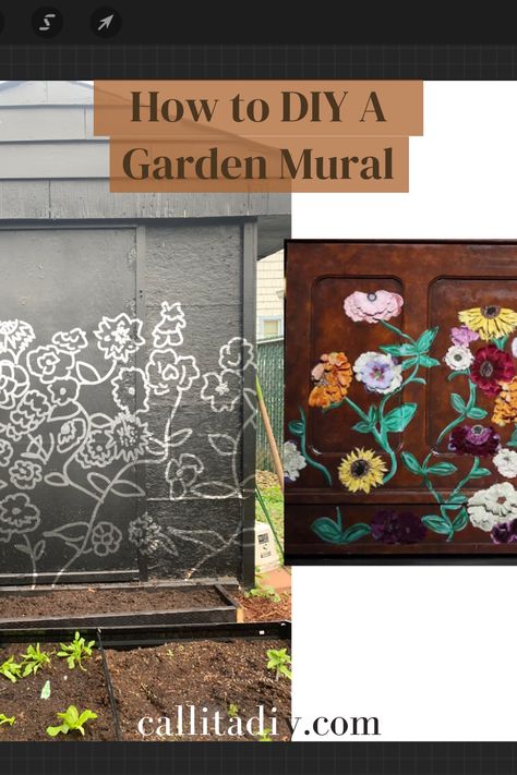 Unleash your creativity and enhance your outdoor space with our comprehensive DIY outdoor murals guide! Perfect for beginners and seasoned artists alike, this step-by-step tutorial will help you create stunning murals that transform any outdoor area. Learn essential tips, choose the right materials, and explore inspiring design ideas to make your mural a standout feature.  #OutdoorMurals #DIYArt #StepByStepGuide #OutdoorDecor #CreativeSpaces #DIYProjects #ArtInspiration Diy Mural Ideas, Self Sustaining Terrarium, Front Porch Flower Pots, Outdoor Murals, Diy Mural, Garden Mural, Porch Flowers, Mural Ideas, Camp Ideas