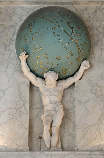 Koninklijk Paleis: Atlas Carrying the Celestial Sphere Atlas Tattoo, Don Pedro, Celestial Map, Celestial Sphere, Statue Tattoo, Greek Statues, Greek Sculpture, Mythology Art, Greek Myths