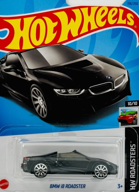 2023 | 156 | BMW i8 Roadster (2nd Color) | HW Roadsters (10/10) | HKK13 Bmw I8 Roadster, I8 Roadster, Hot Wheels Garage, Hot Wheel, Bmw I8, Dream Car, 2 Colours, Dream Cars, Wheel