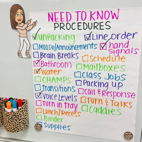 @lifeisjustaclassroom on Instagram: “Procedures Procedures Procedures 🐆This was something that was hard for me when I first started teaching. 💗 Starting year 3 and I’ve…” Procedures For Kindergarten, Procedures For Classroom Elementary, First Week Of School Routines And Procedures, Procedures Checklist Anchor Chart, Class Procedures Checklist, Back To School Routines And Procedures, 5th Grade Procedures And Routines, Kindergarten Routines And Procedures, Classroom Routines And Procedures List