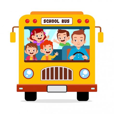 School Bus Clipart, School Bus Drawing, Cartoon School Bus, Bus Cartoon, Preschool Fine Motor Activities, Kids Going To School, Yellow School Bus, Kid Science, School Cartoon