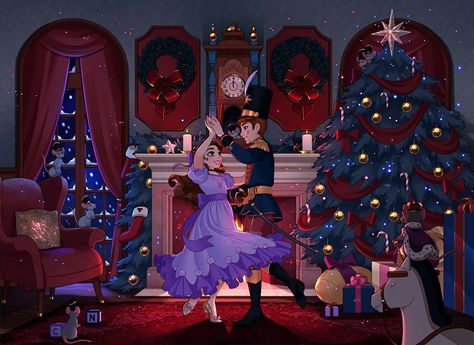 The Nutcracker Art, Nutcracker Ballet Art, The Nutcracker Aesthetic, Clara And The Nutcracker, Nutcracker Illustration, Nutcracker Aesthetic, The Nutcracker Prince, Nutcracker Art, Nutcracker Prince