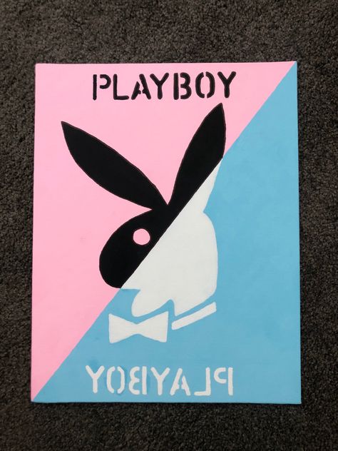 Playboy Painting, Neon Art Painting, Collage Mural, Trippy Painting, Canvas Drawing, Hippie Painting, Small Canvas Paintings, Simple Canvas Paintings, Cute Canvas Paintings